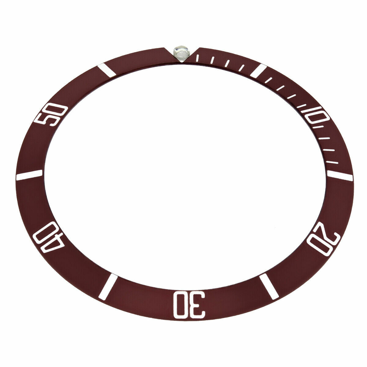 REPLACEMENT BEZEL INSERT BROWN FOR WATCH 36.50MM X 30.40MM