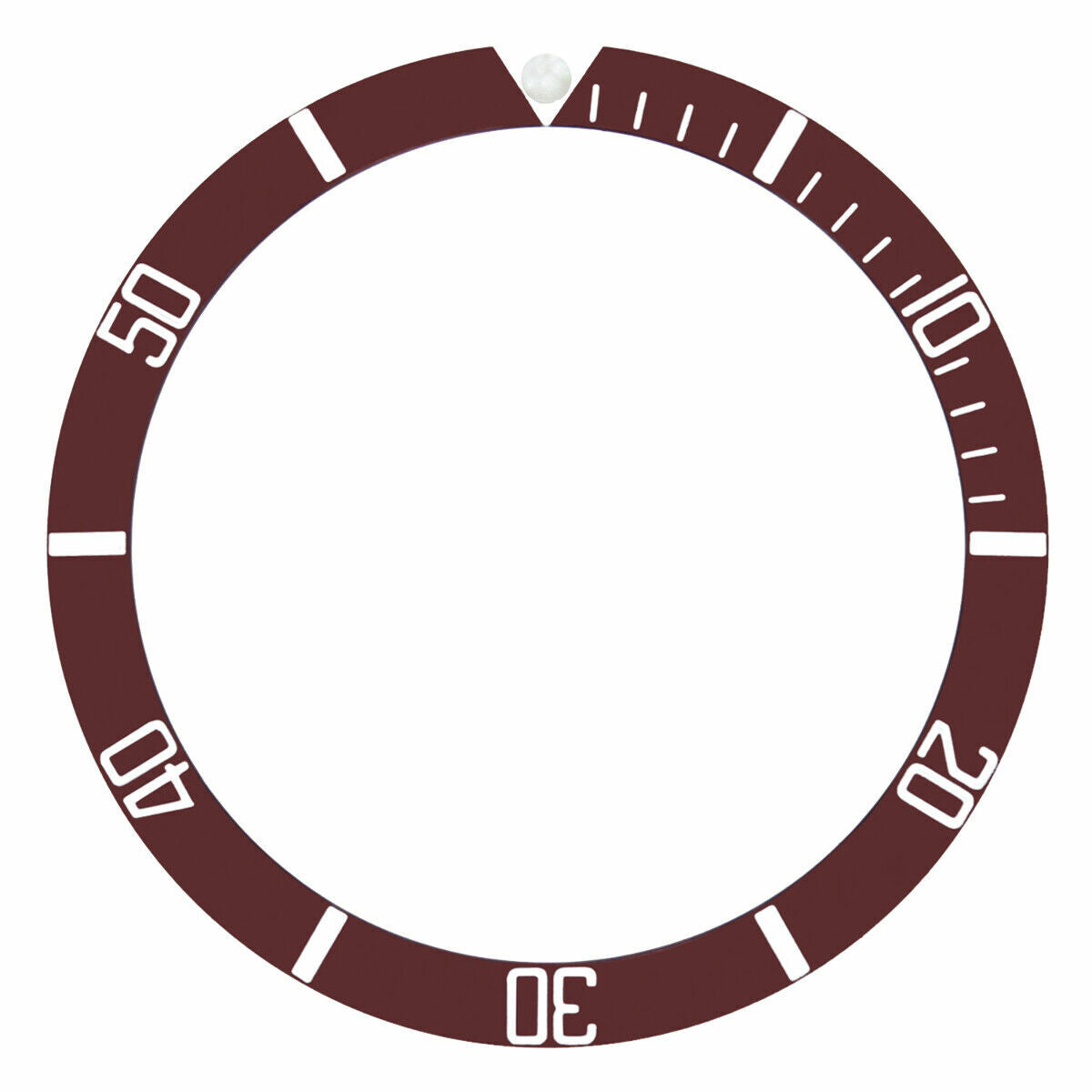 REPLACEMENT BEZEL INSERT BROWN FOR WATCH 36.50MM X 30.40MM