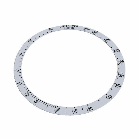 REPLACEMENT BEZEL INSERT SILVER FOR WATCH 39.50MM X 32.60MM