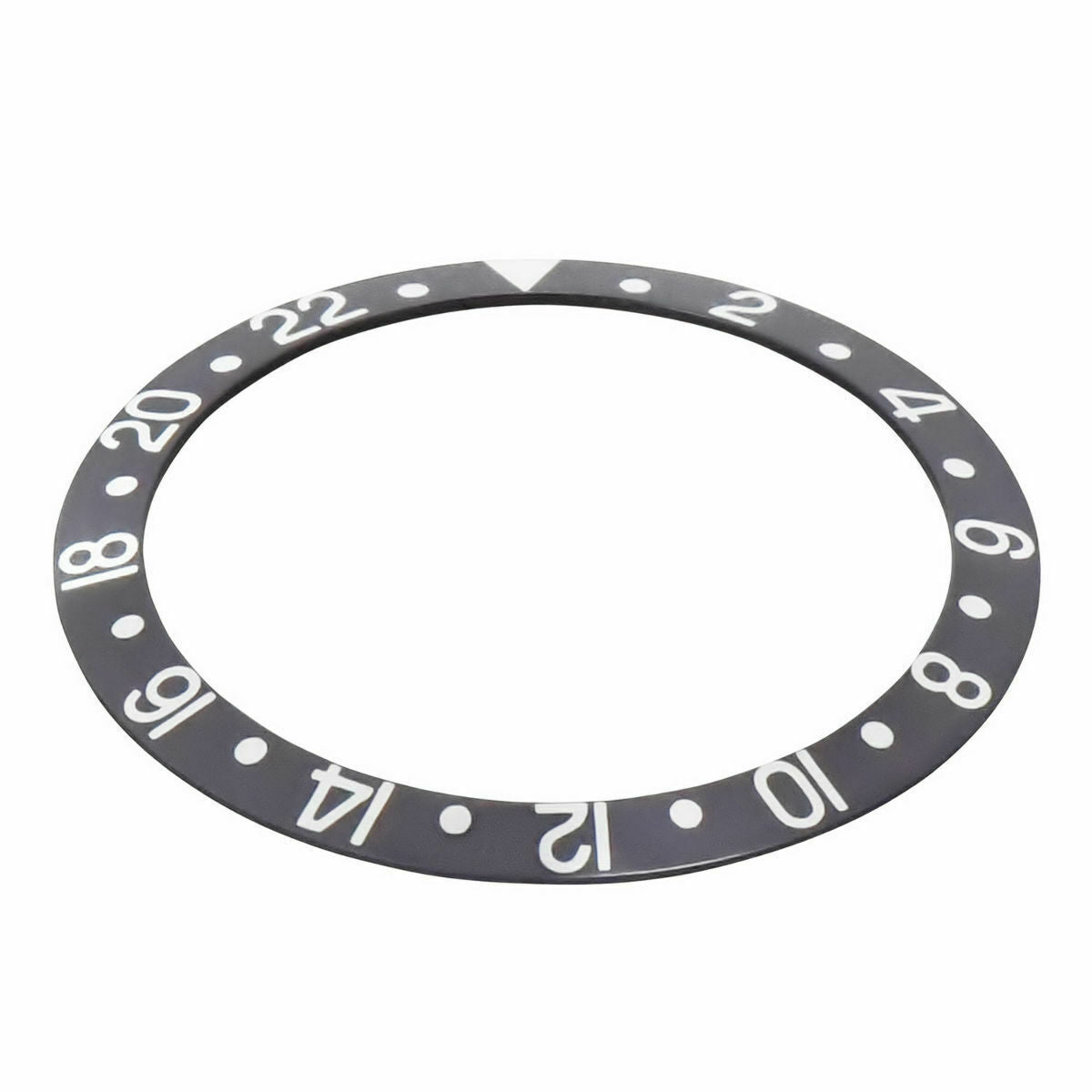 REPLACEMENT BEZEL INSERT GREY SILVER FOR WATCH 37.70MM X 30.70MM