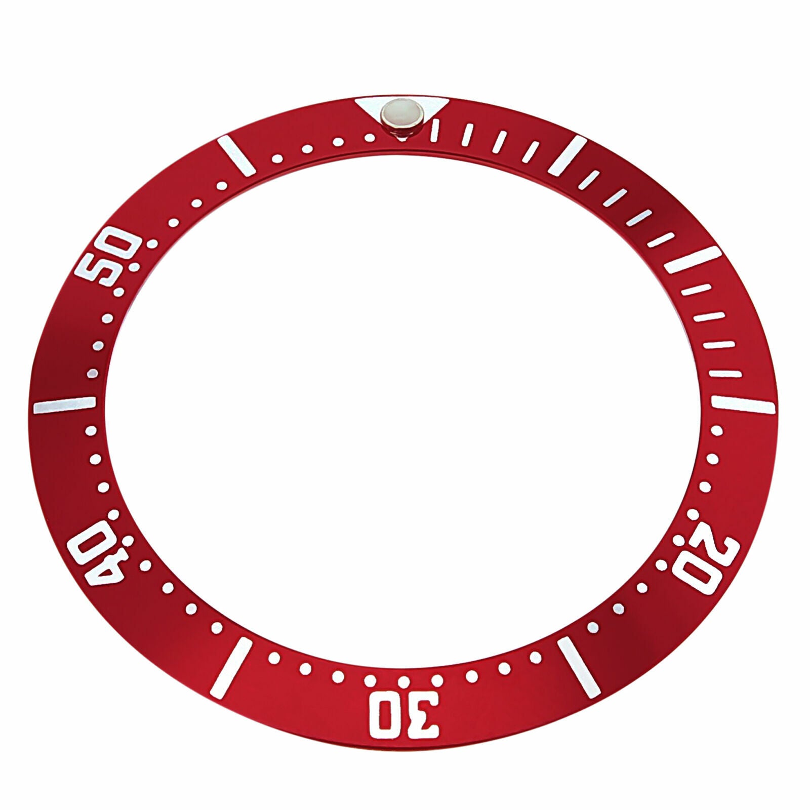 REPLACEMENT BEZEL INSERT RED FOR WATCH 33.20MM X 26MM