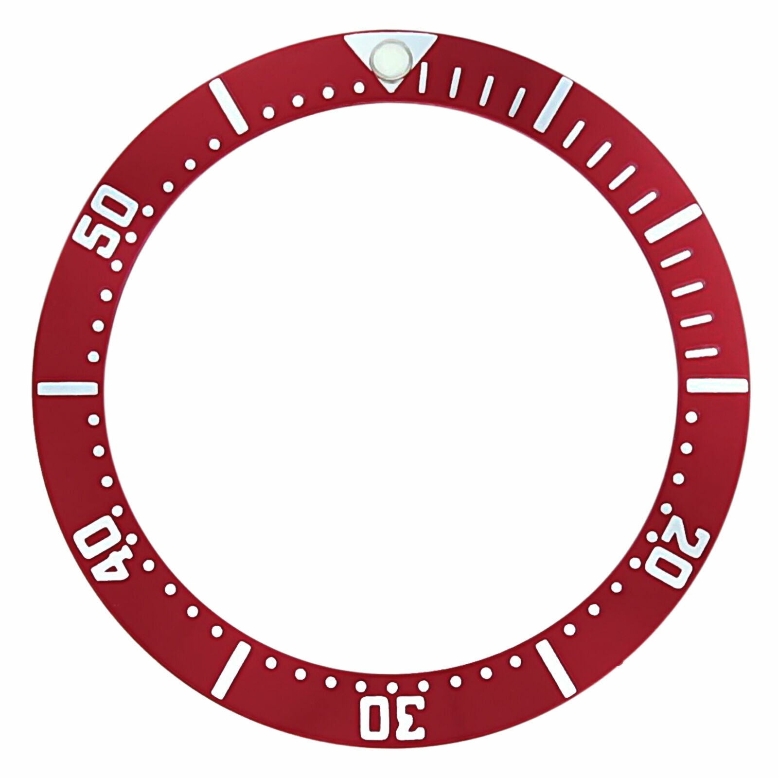 REPLACEMENT BEZEL INSERT RED FOR WATCH 33.20MM X 26MM