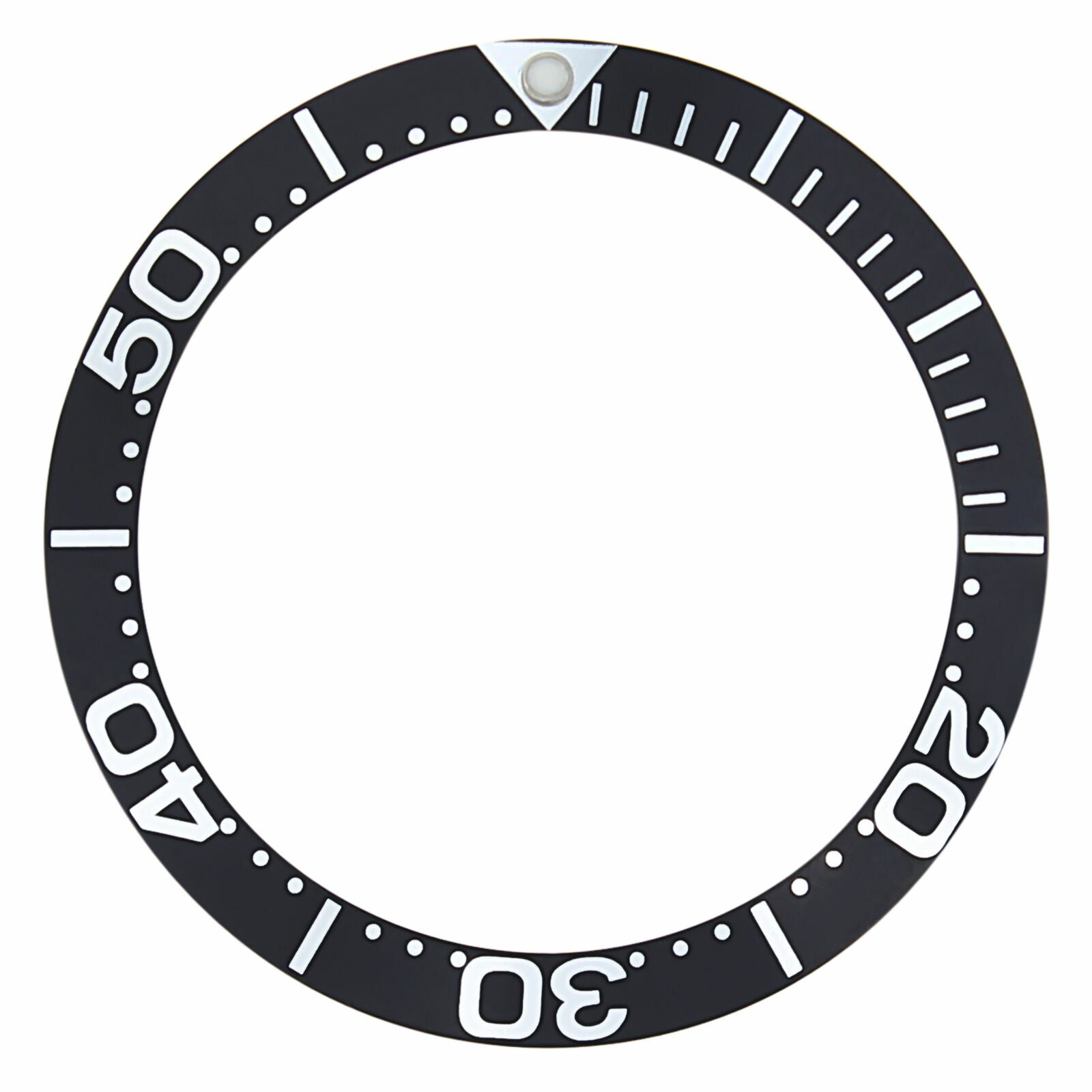 REPLACEMENT BEZEL INSERT BLACK FOR WATCH 33.20MM X 26MM