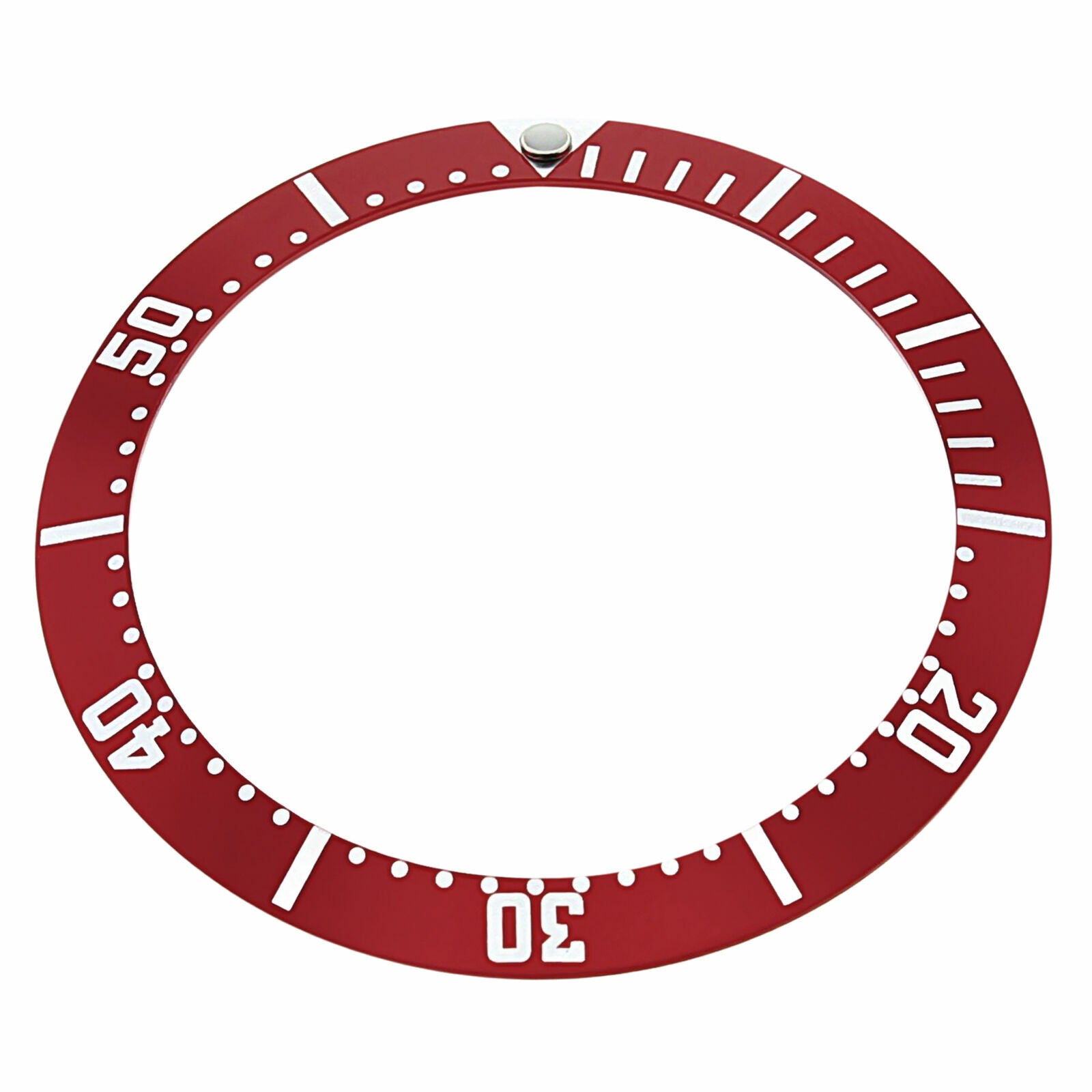 REPLACEMENT BEZEL INSERT RED FOR WATCH 38.10MM X 30.50MM