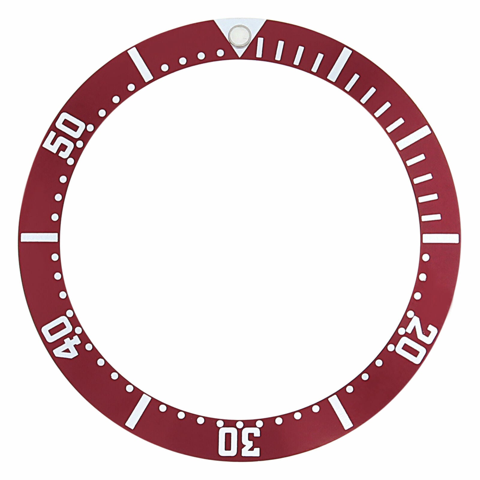 REPLACEMENT BEZEL INSERT DARK RED FOR WATCH 38.10MM X 30.50MM