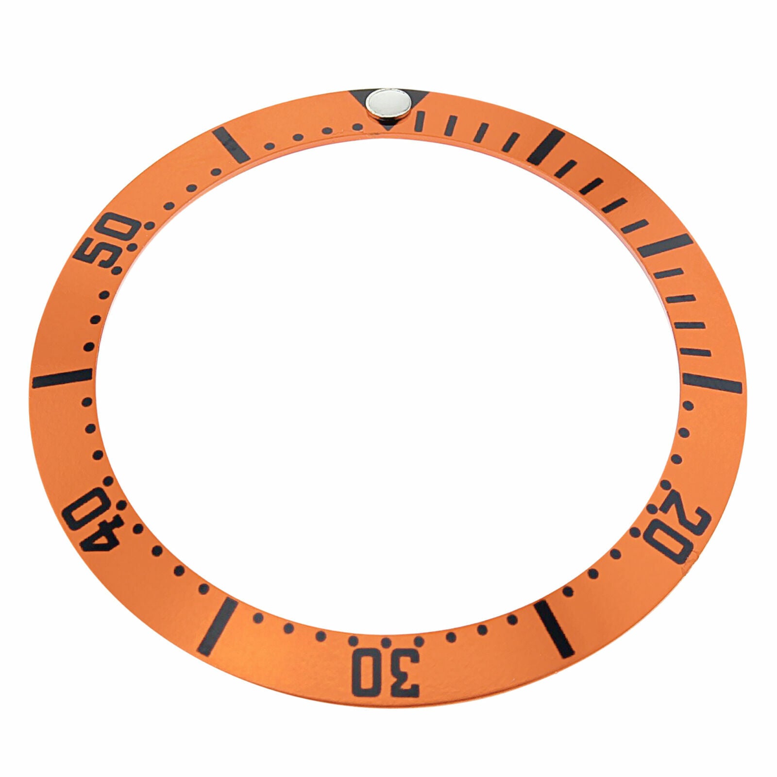 REPLACEMENT BEZEL INSERT ORANGE W/BLACK NUMBERS FOR WATCH 38.10MM X 30.50MM