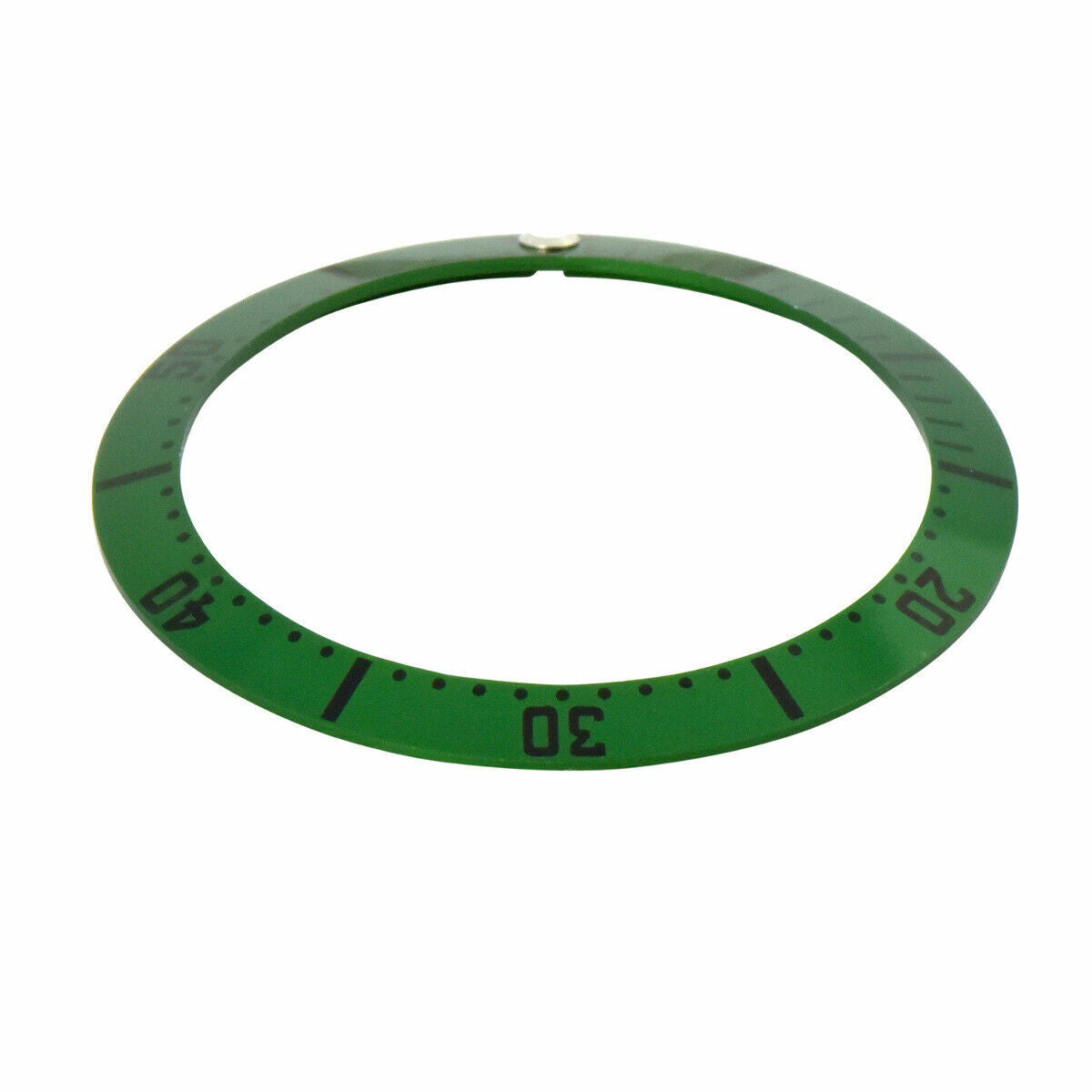 REPLACEMENT BEZEL INSERT GREEN WITH BLACK NUMBERS FOR WATCH 38MM X 30.80MM