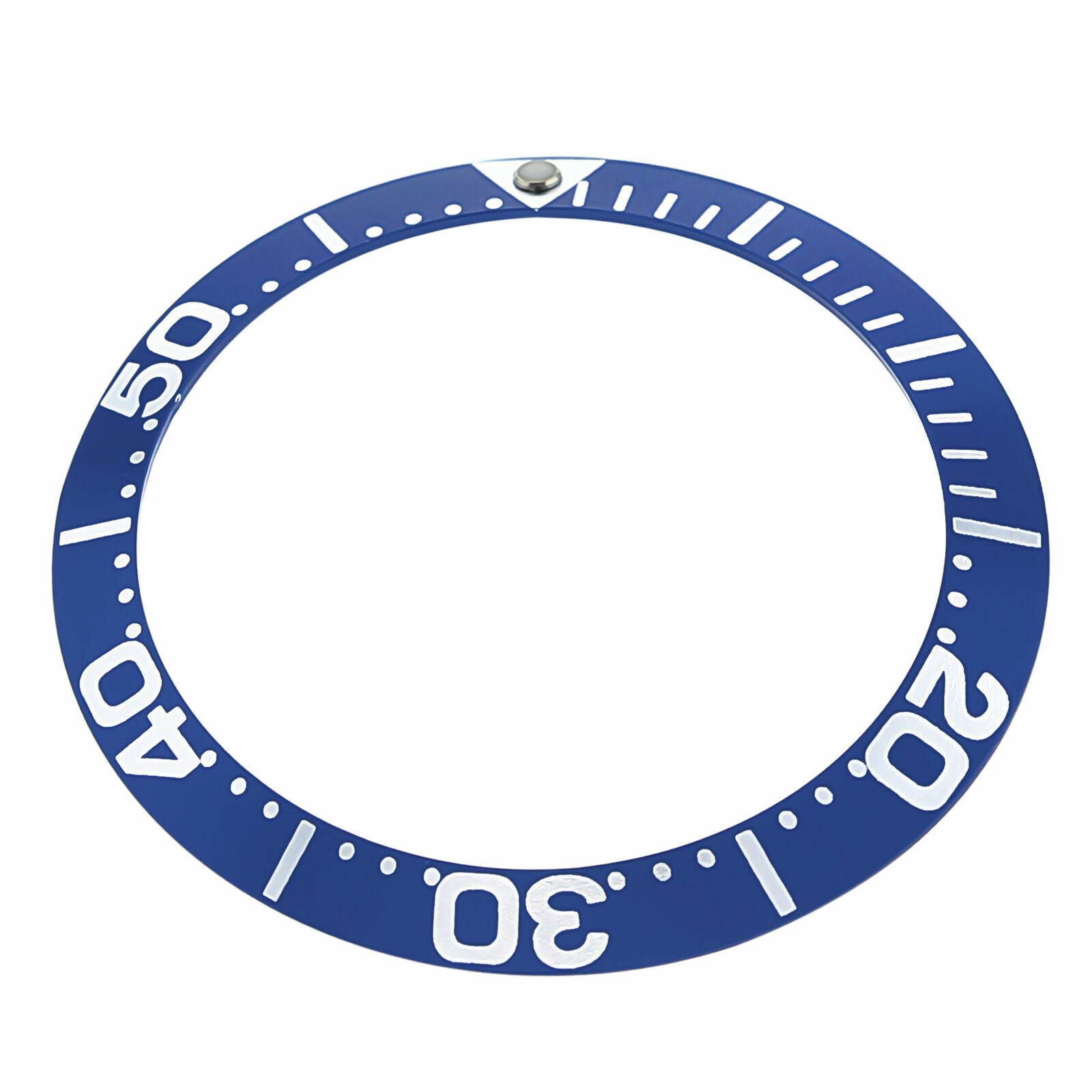 REPLACEMENT EZ SNAP IN BEZEL INSERT BLUE WITH LARGE NUMBERS 38.10MM X 30.50MM