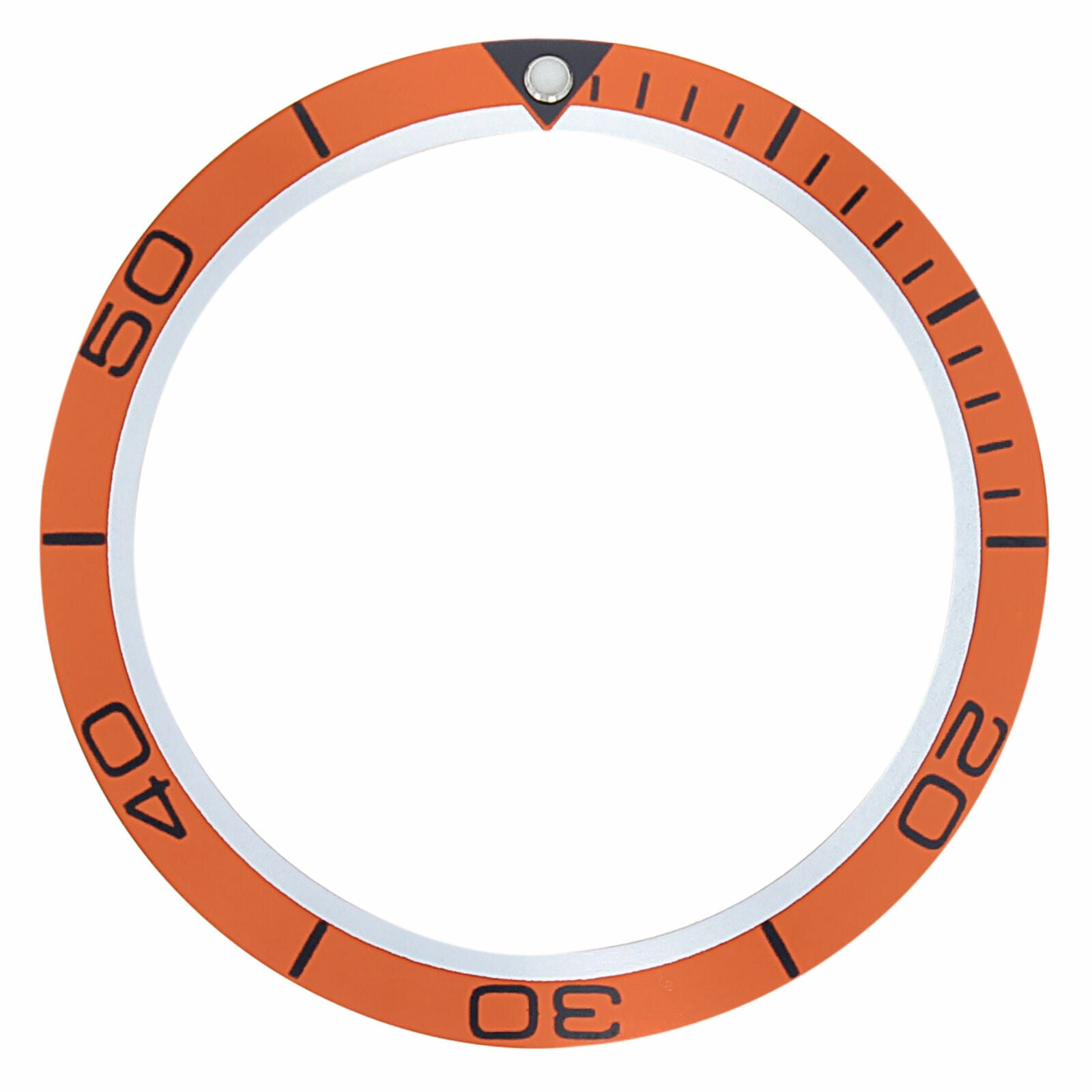 REPLACEMENT BEZEL INSERT ORANGE FOR WATCH 38.10MM X 30.60MM