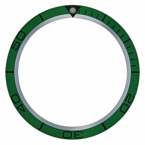 REPLACEMENT BEZEL INSERT GREEN FOR WATCH 38.10MM S C 30.60MM