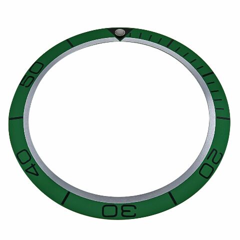 REPLACEMENT BEZEL INSERT GREEN FOR WATCH 38.10MM S C 30.60MM