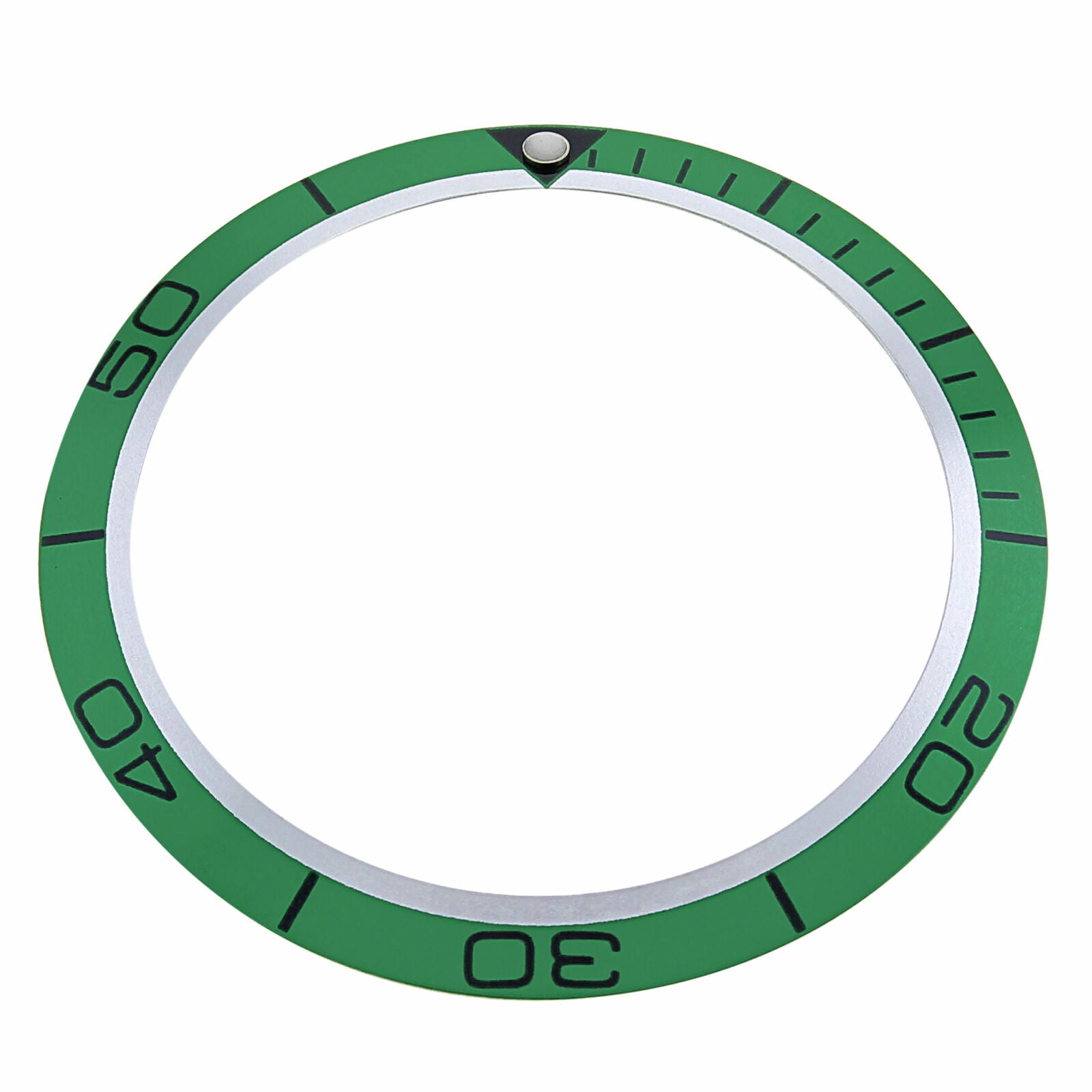 REPLACEMENT BEZEL INSERT GREEN FOR WATCH 40.90MM X 32.70MM