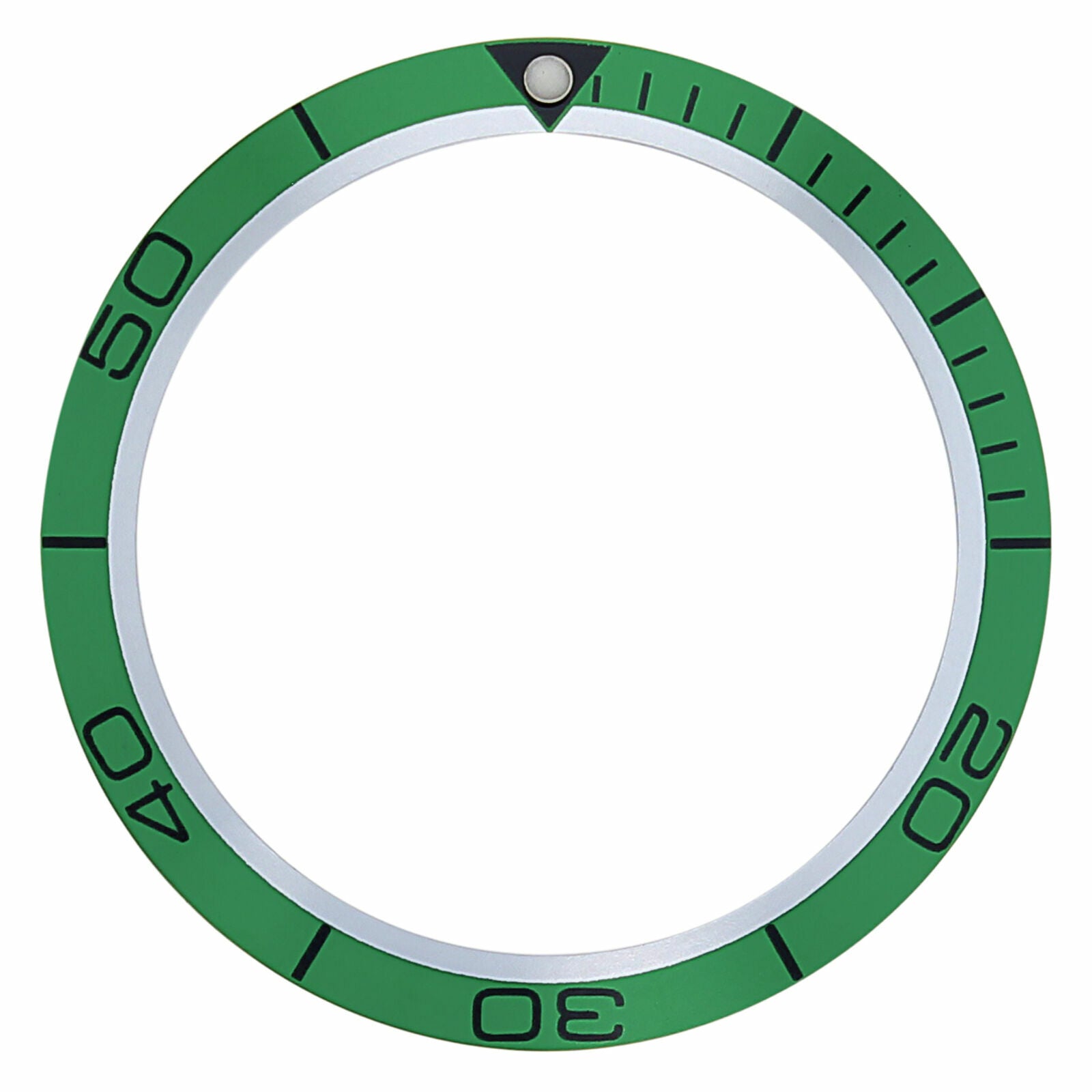 REPLACEMENT BEZEL INSERT GREEN FOR WATCH 40.90MM X 32.70MM