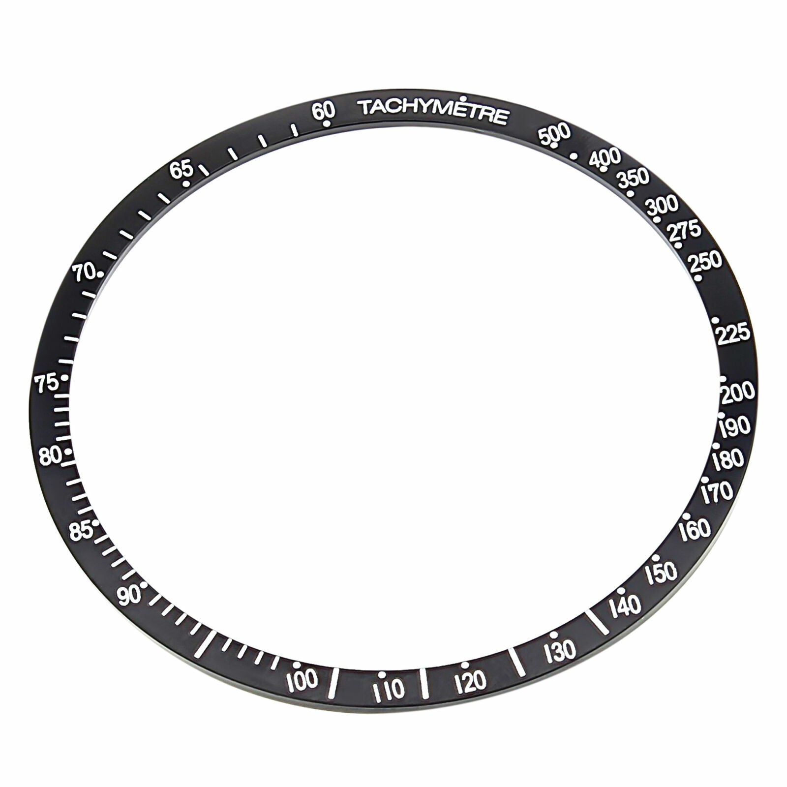 REPLACEMENT BEZEL INSERT BLACK FOR WATCH 38.50MM X 33.90MM