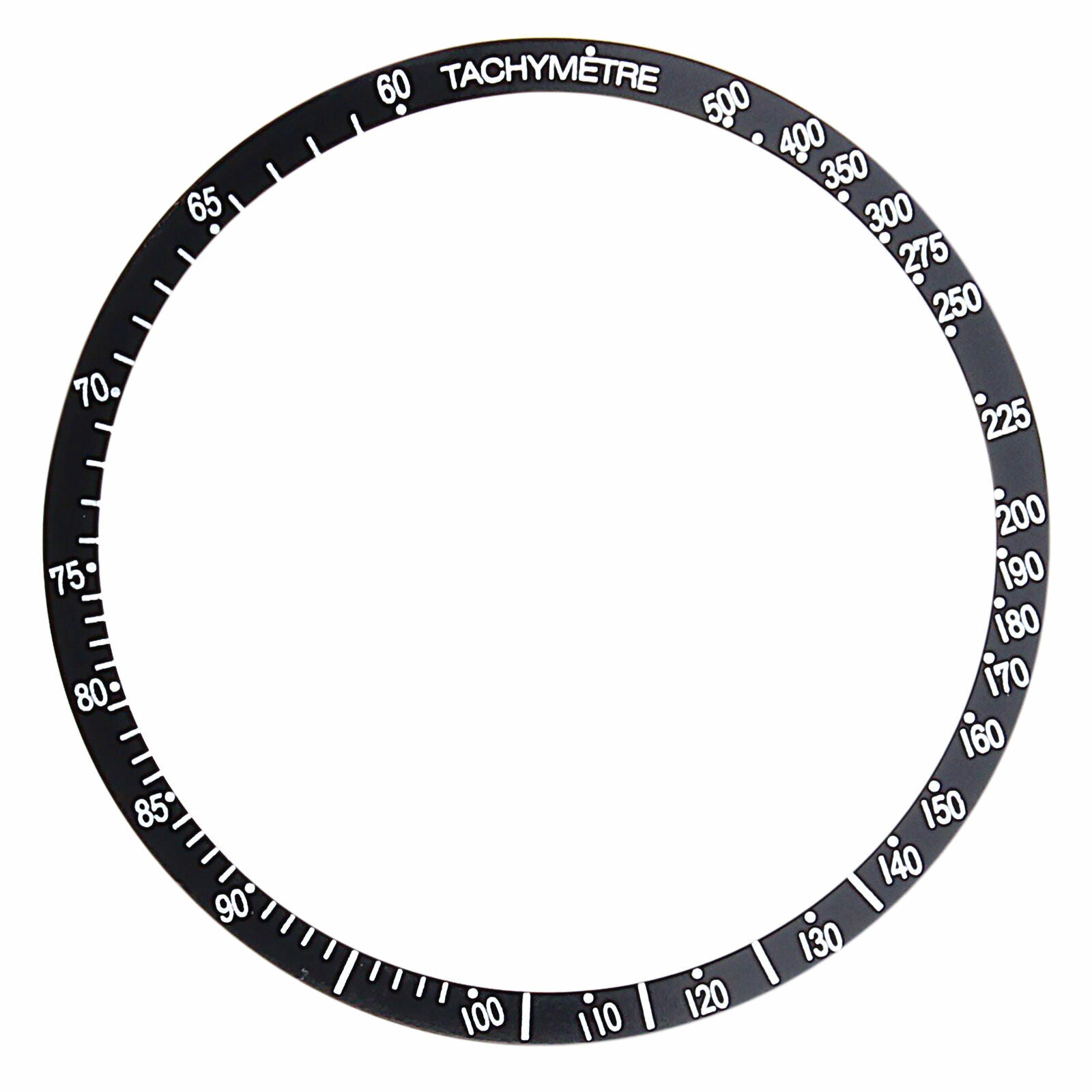 REPLACEMENT BEZEL INSERT BLACK FOR WATCH 38.50MM X 33.90MM