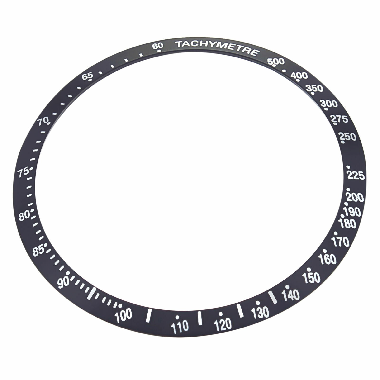 REPLACEMENT BEZEL INSERT BLACK FOR WATCH 36.50MM X 31.40MM