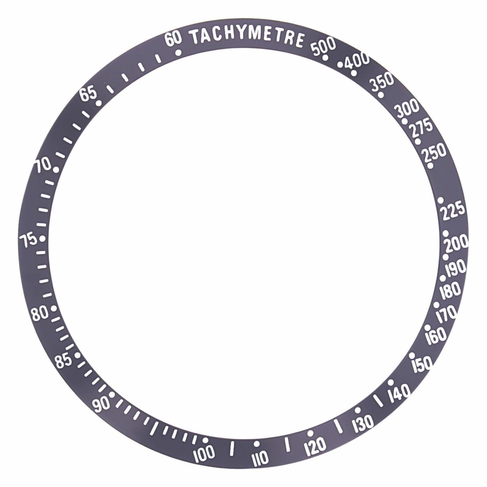 REPLACEMENT BEZEL INSERT GREY FOR WATCH 36.50MM X 31.40MM