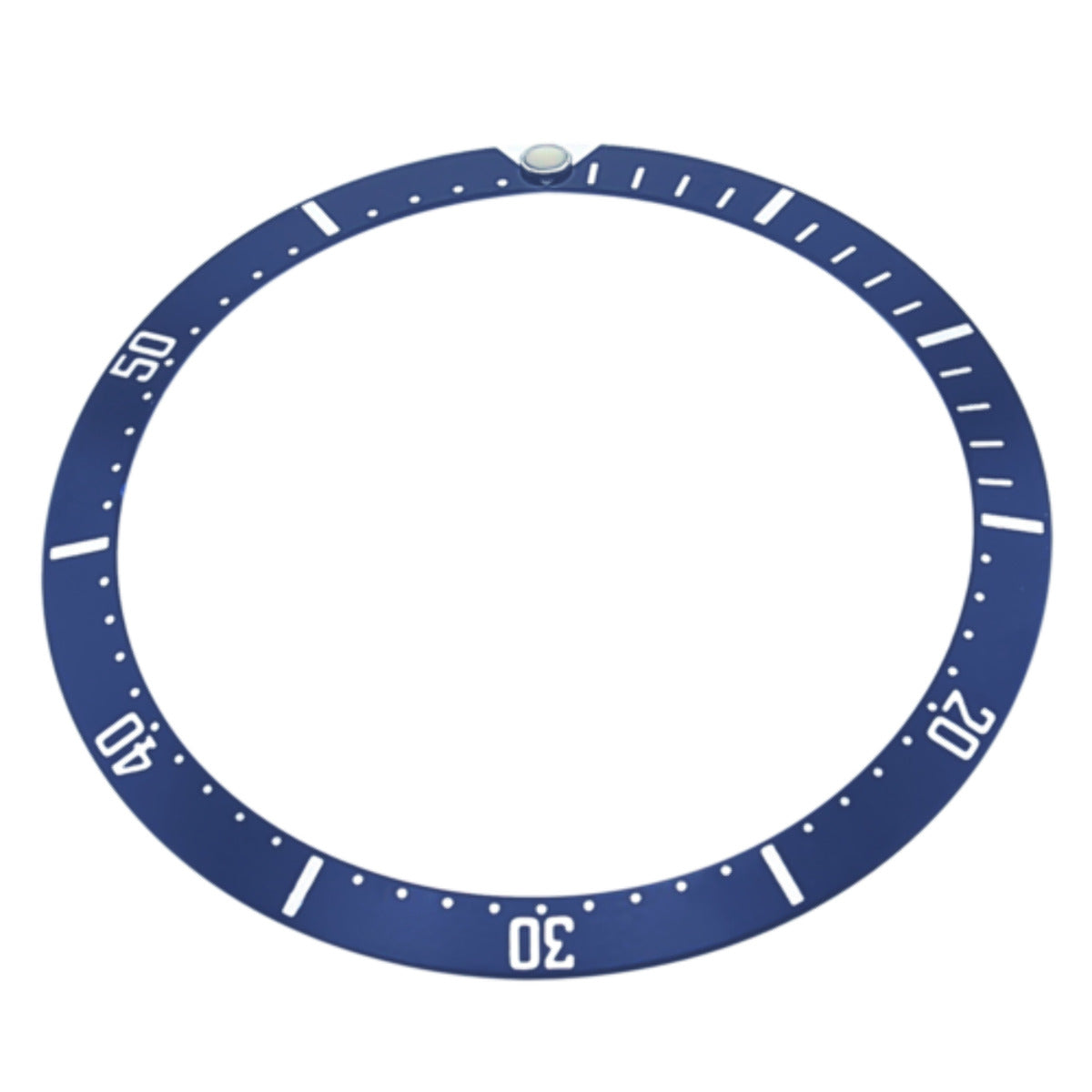 REPLACEMENT BEZEL INSERT ALUMINUM BLUE FOR WATCH 34MM X 28MM