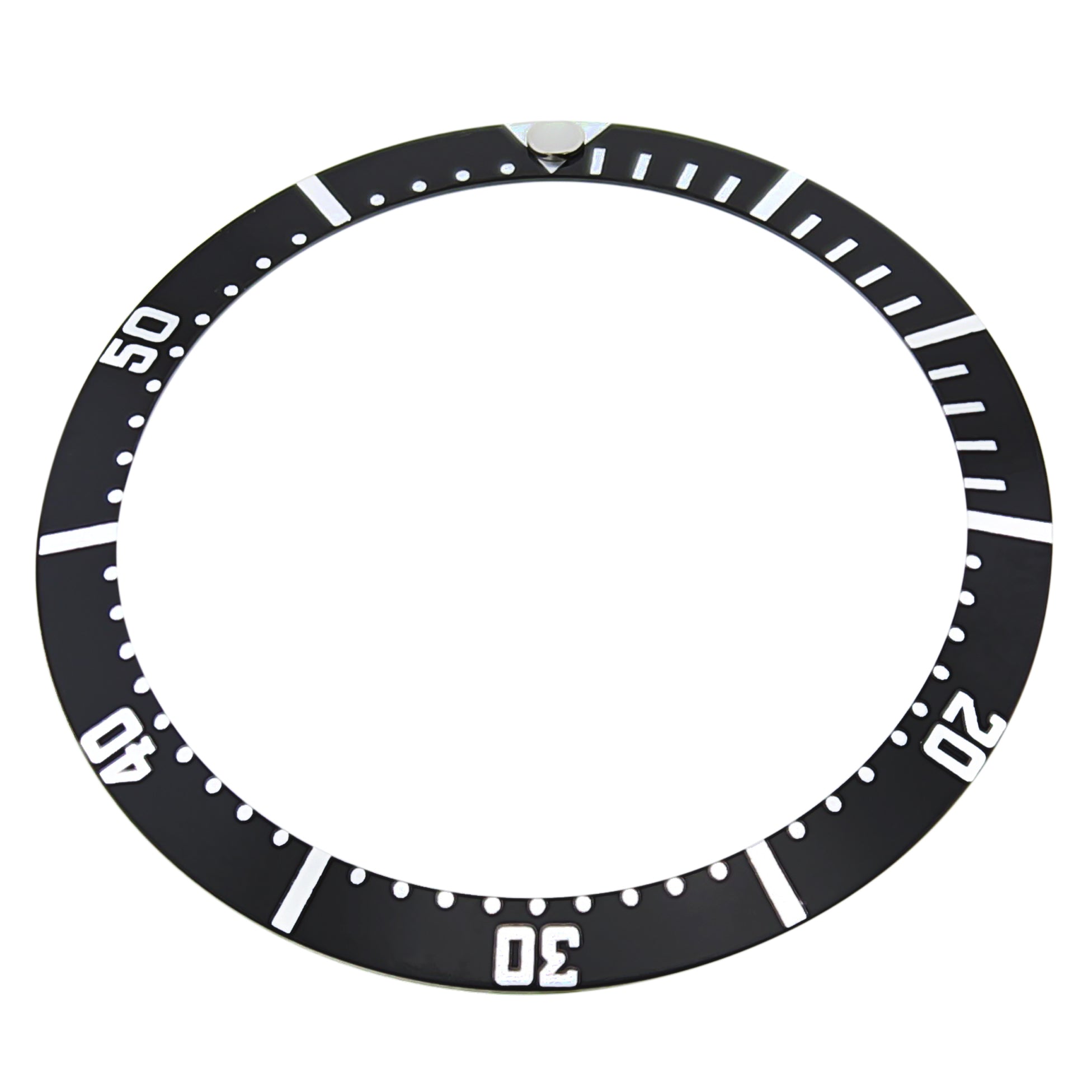 REPLACEMENT BEZEL INSERT BLACK FOR WATCH 34.20MM X 28.30MM