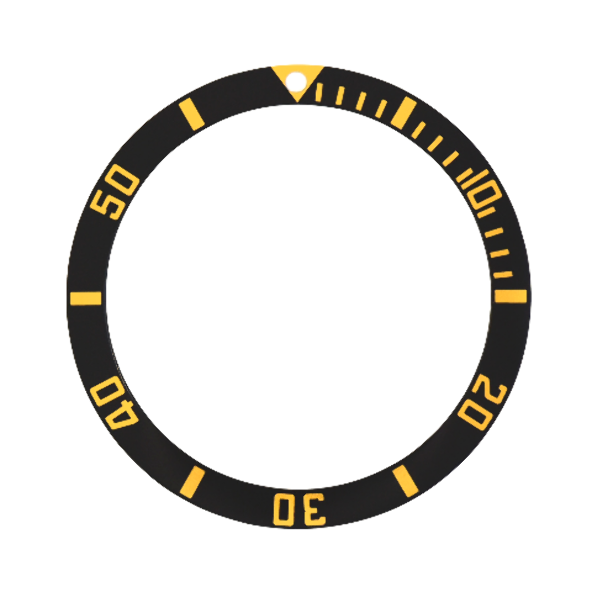 REPLACEMENT BEZEL INSERT BLACK FOR WATCH 34MM X 28MM