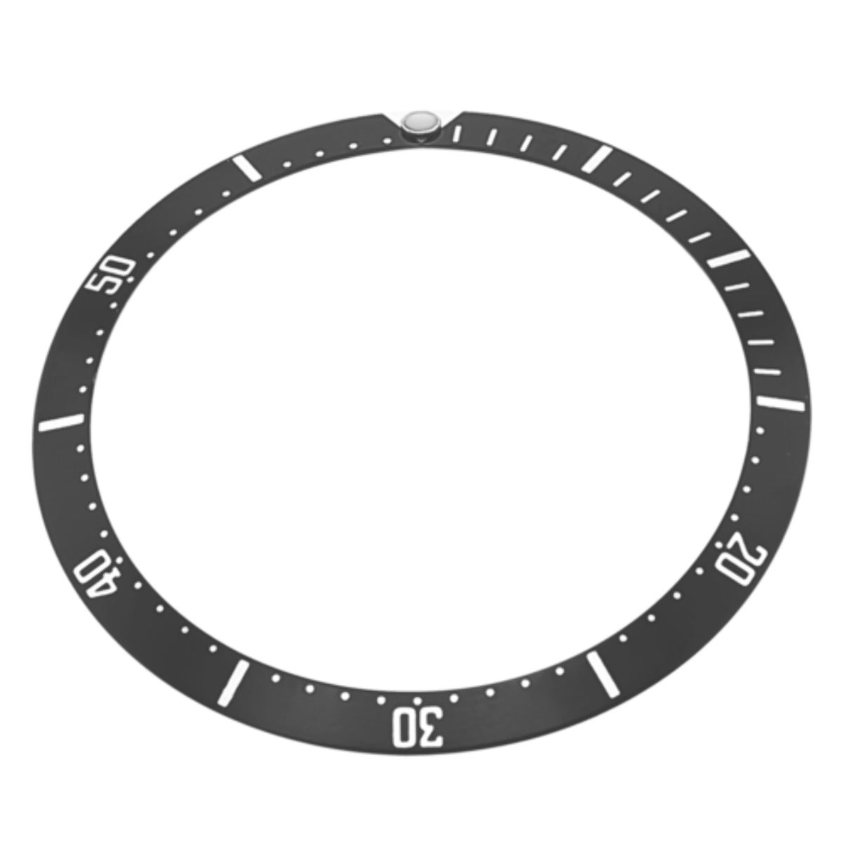 REPLACEMENT BEZEL INSERT BLACK FOR WATCH 37MM X 32MM