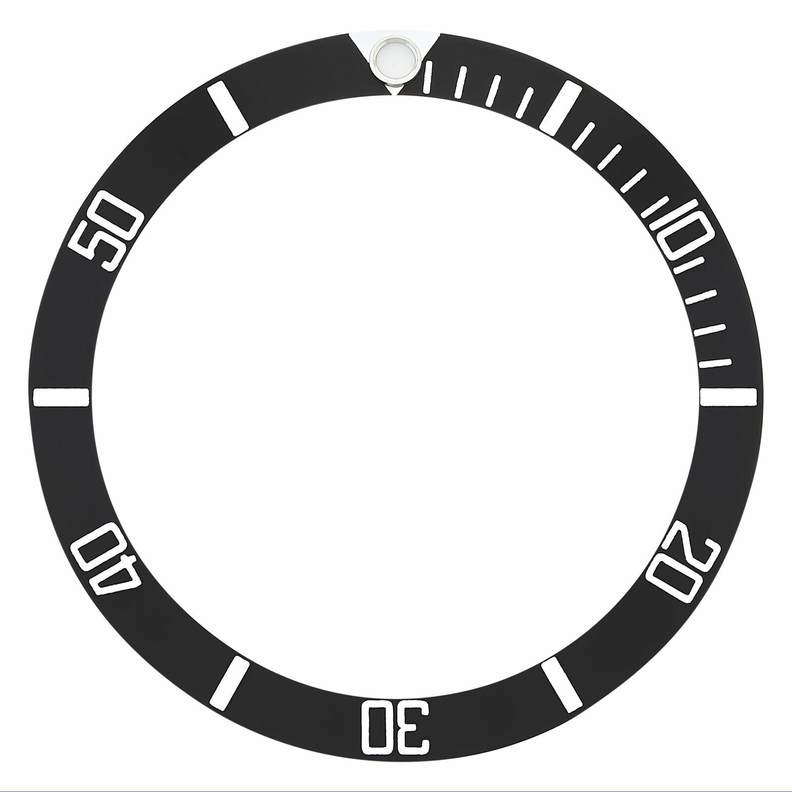 REPLACEMENT BEZEL INSERT BLACK FOR WATCH 35MM X 30MM