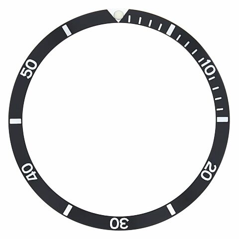 REPLACEMENT BEZEL INSERT BLACK FOR WATCH 36MM X 30MM