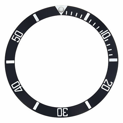 REPLACEMENT BEZEL INSERT 1061 PRE BOND 38MM OMEGA BEZEL INSERT 37MM X 31MM BLACK
