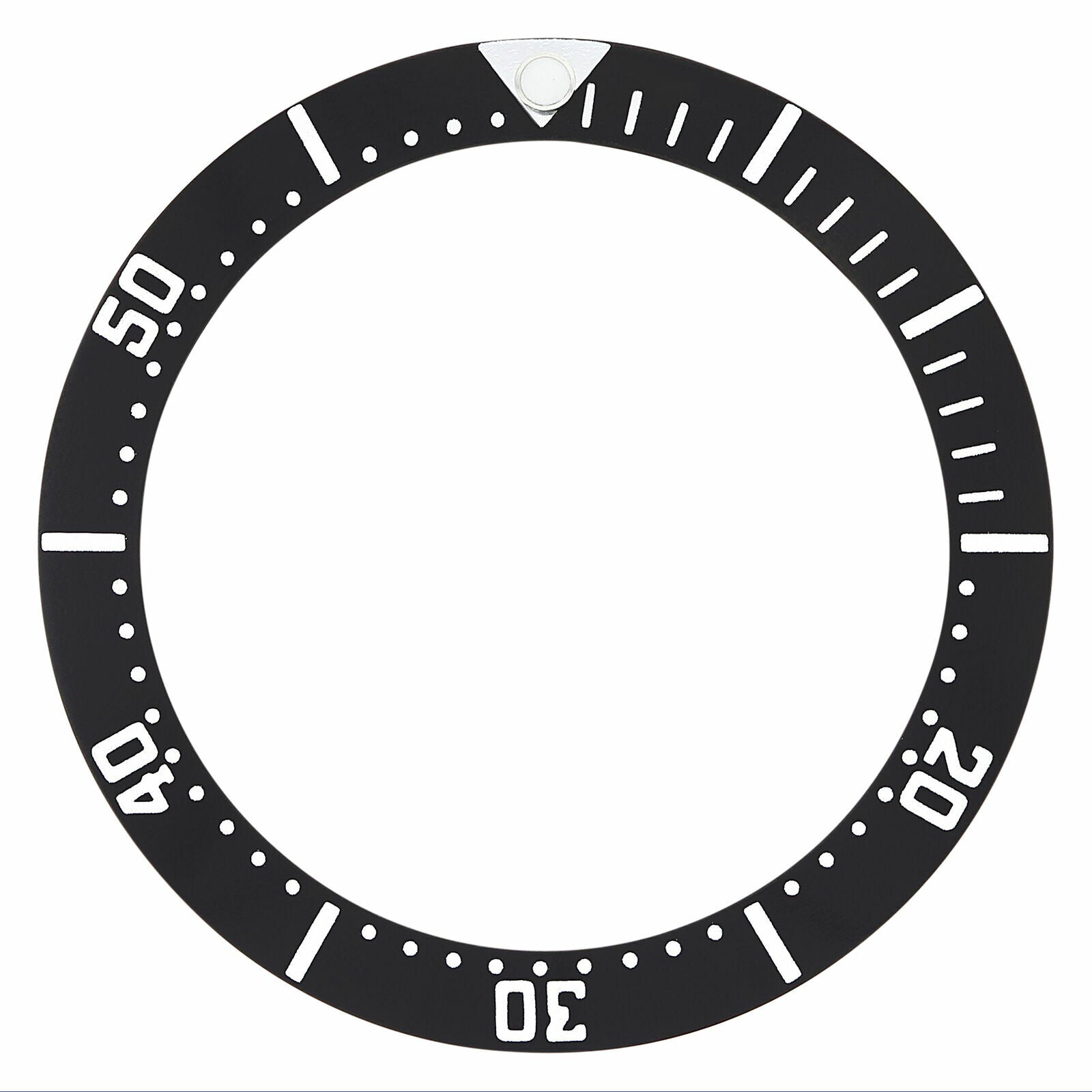 REPLACEMENT BEZEL INSERT BLACK FOR WATCH 37MM X 31MM