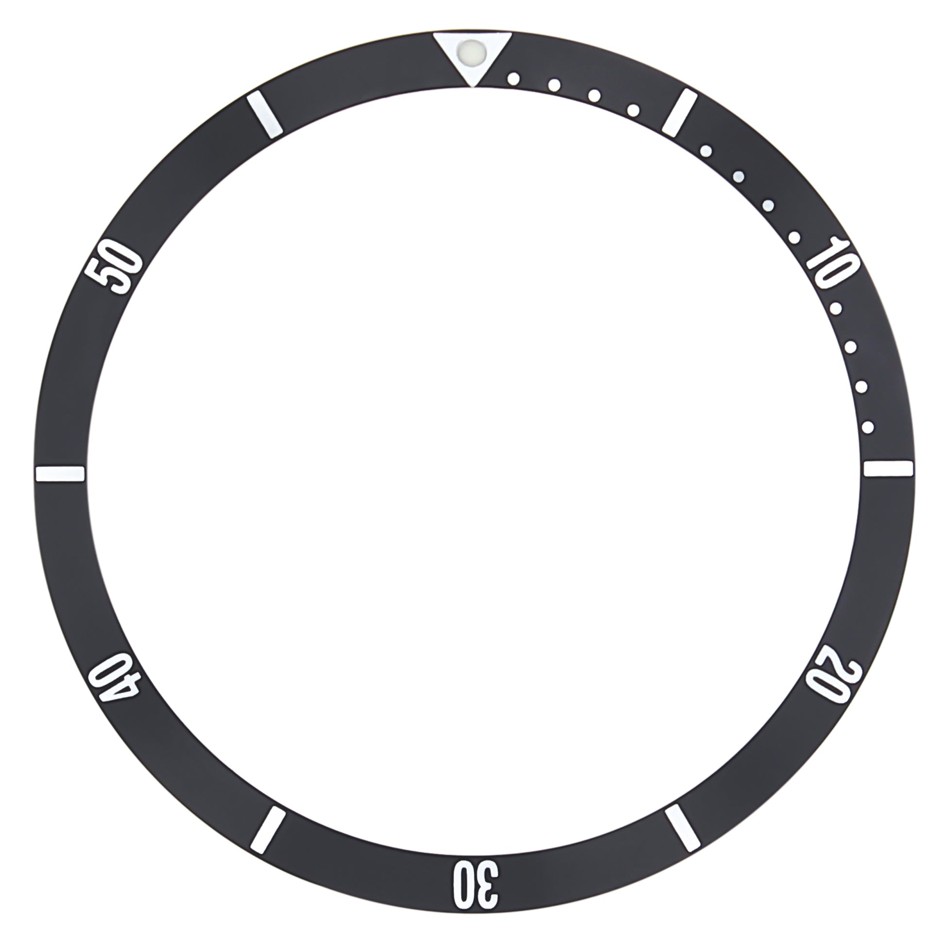 REPLACEMENT BEZEL INSERT BLACK FOR WATCH 44MM X 38MM