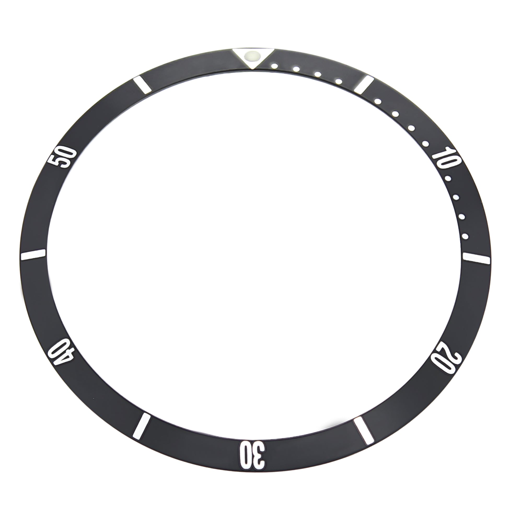 REPLACEMENT BEZEL INSERT BLACK FOR WATCH 44MM X 38MM