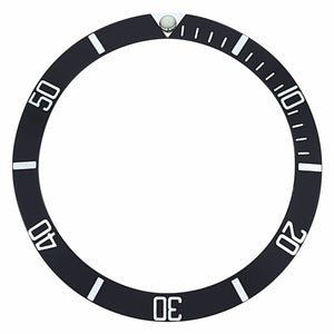 30MM X 25MM  BEZEL INSERT FOR 200m TAG HEUER 974.013R PROFESsIONAL  BLACK