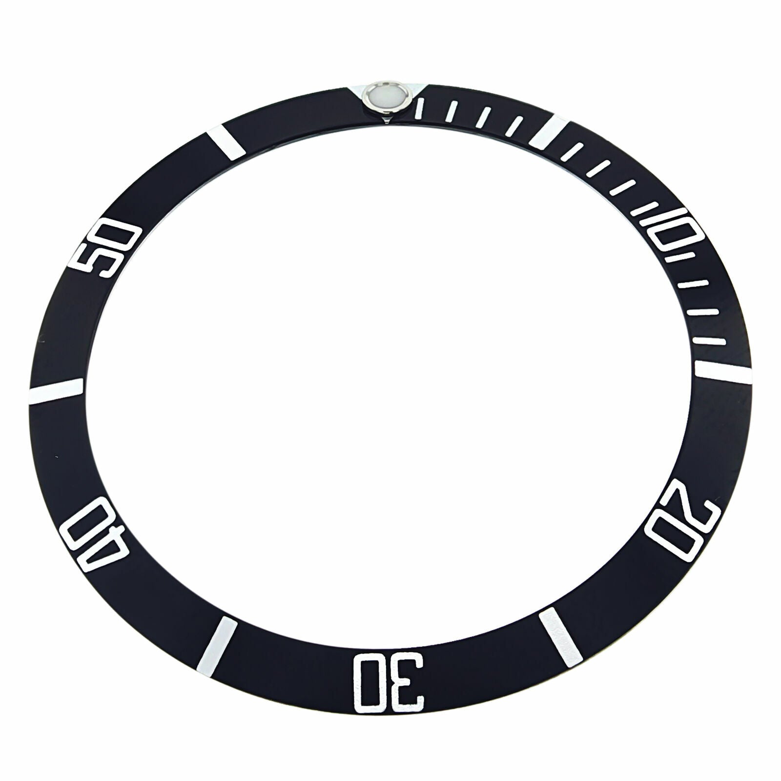 REPLACEMENT BEZEL INSERT BLACK FOR WATCH 33.50MM X 27.30MM