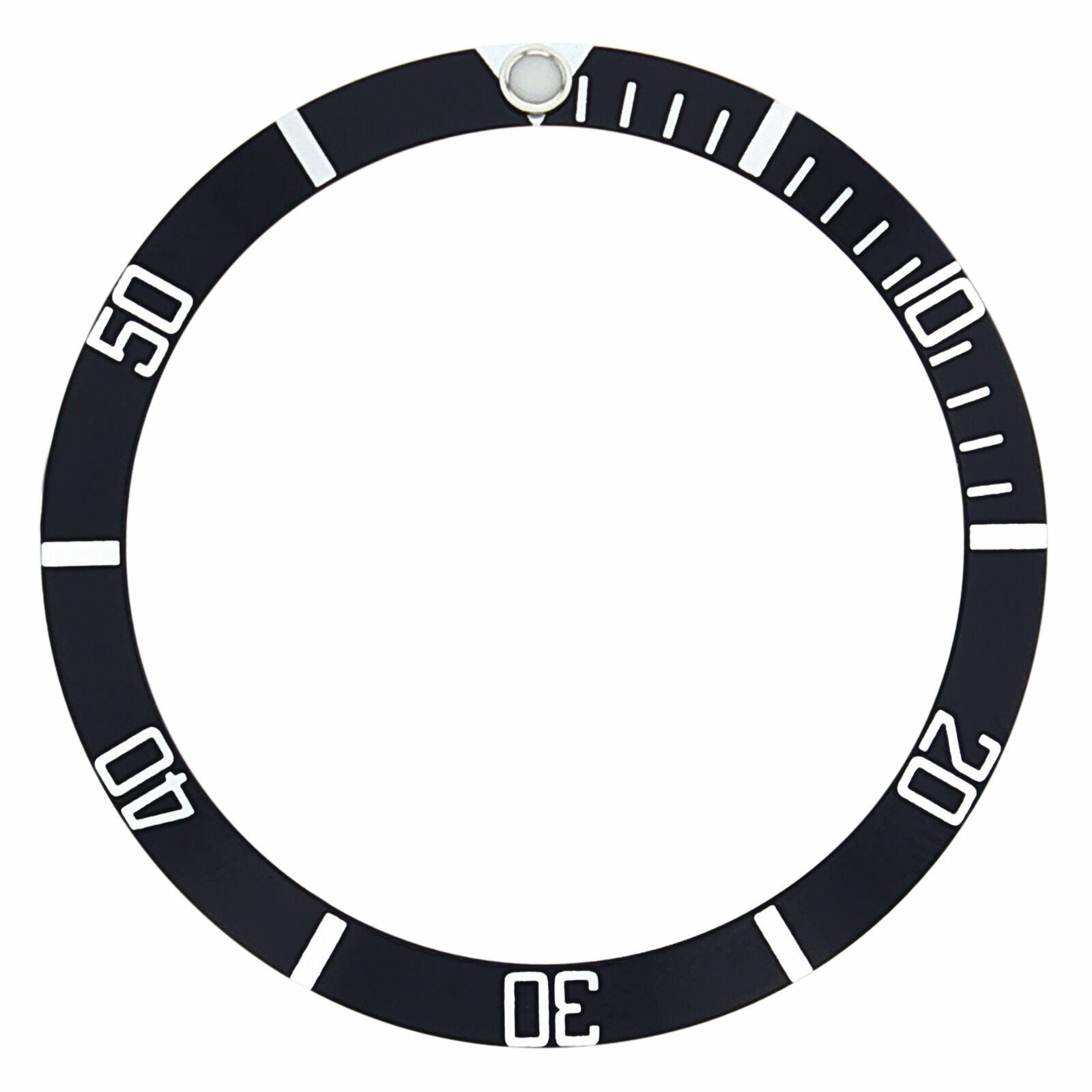 REPLACEMENT BEZEL INSERT BLACK FOR WATCH 33.50MM X 27.30MM