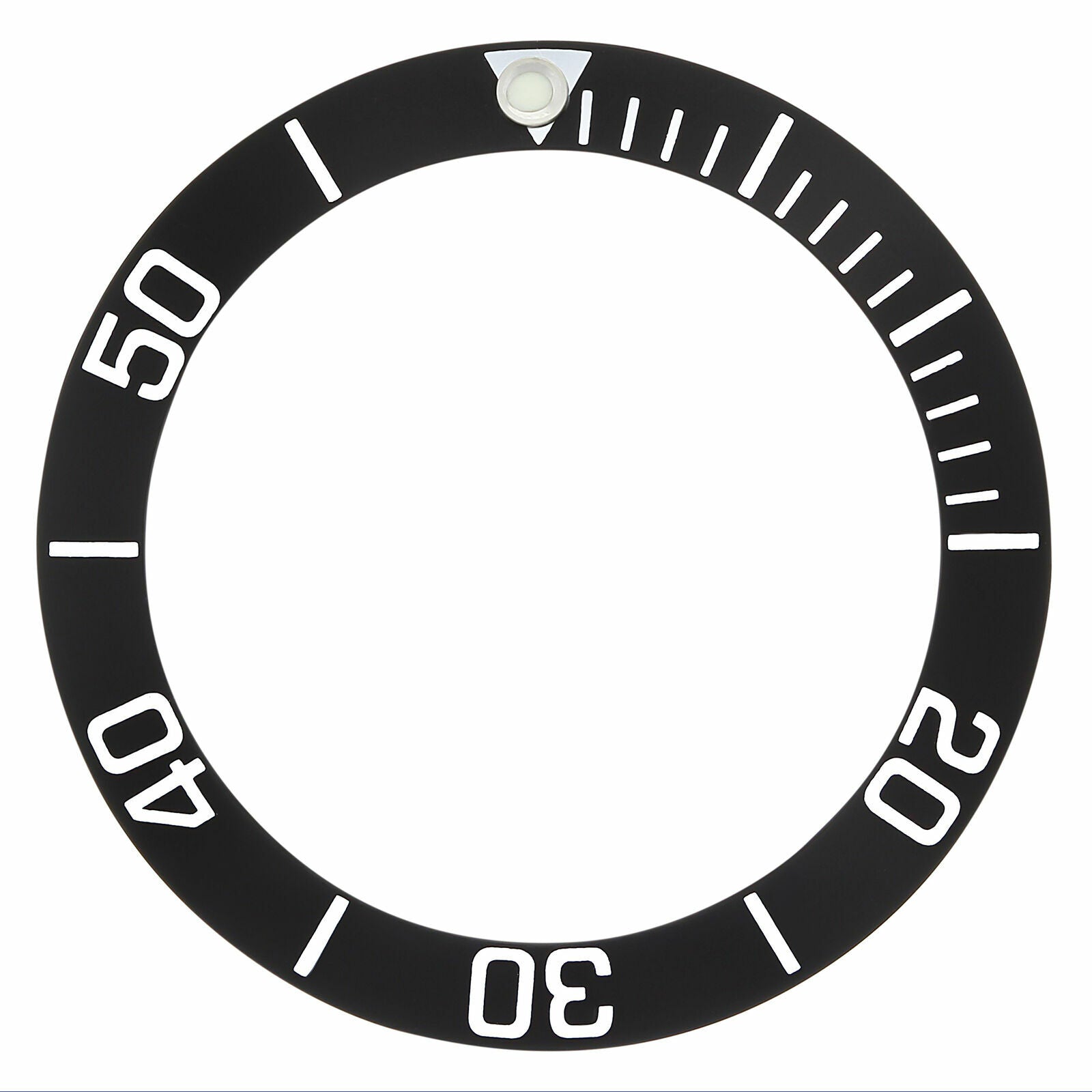 REPLACEMENT BEZEL INSERT BLACK FOR WATCH 35.60MM X 27.60MM