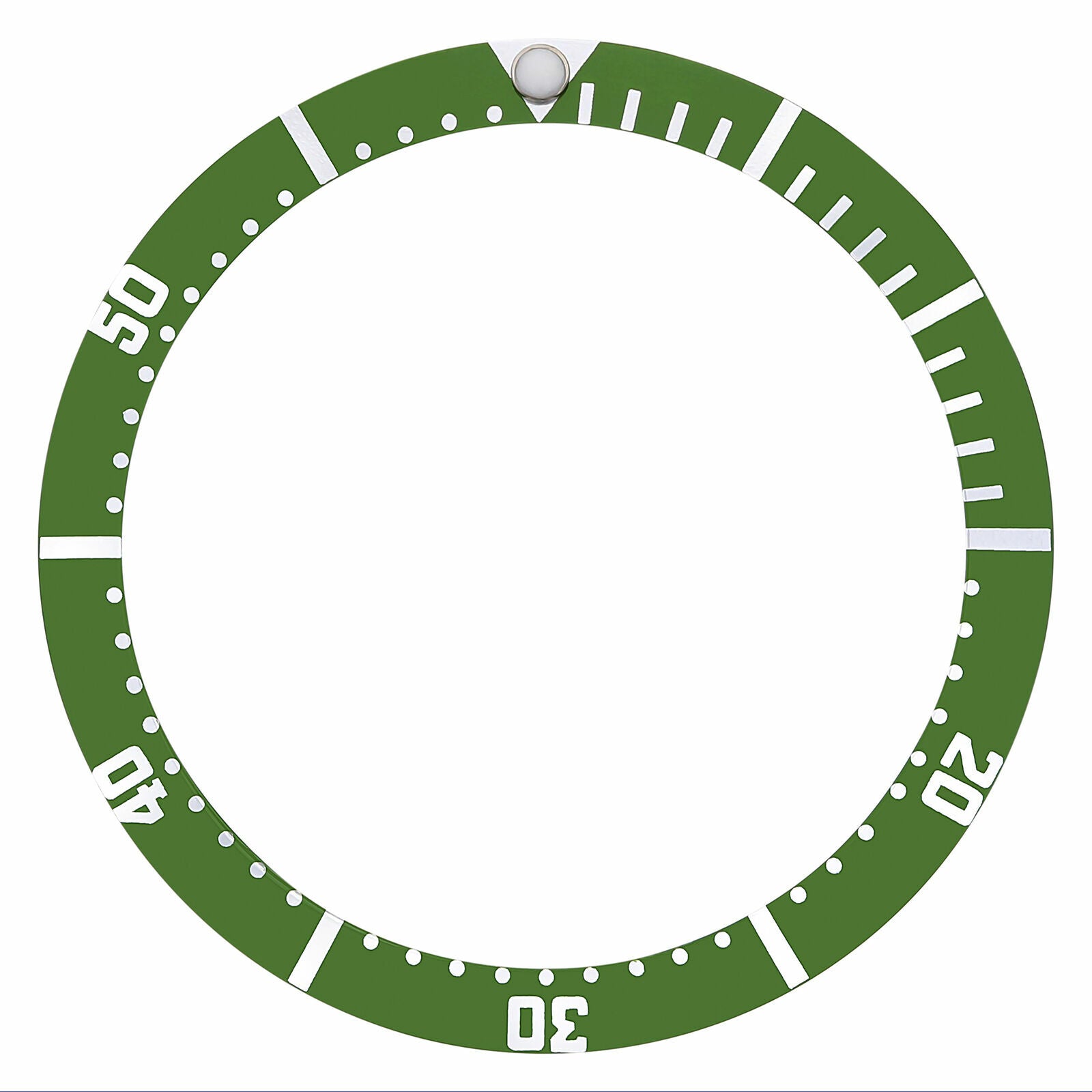 REPLACEMENT BEZEL INSERT GREEN FOR WATCH 34MM X 28MM