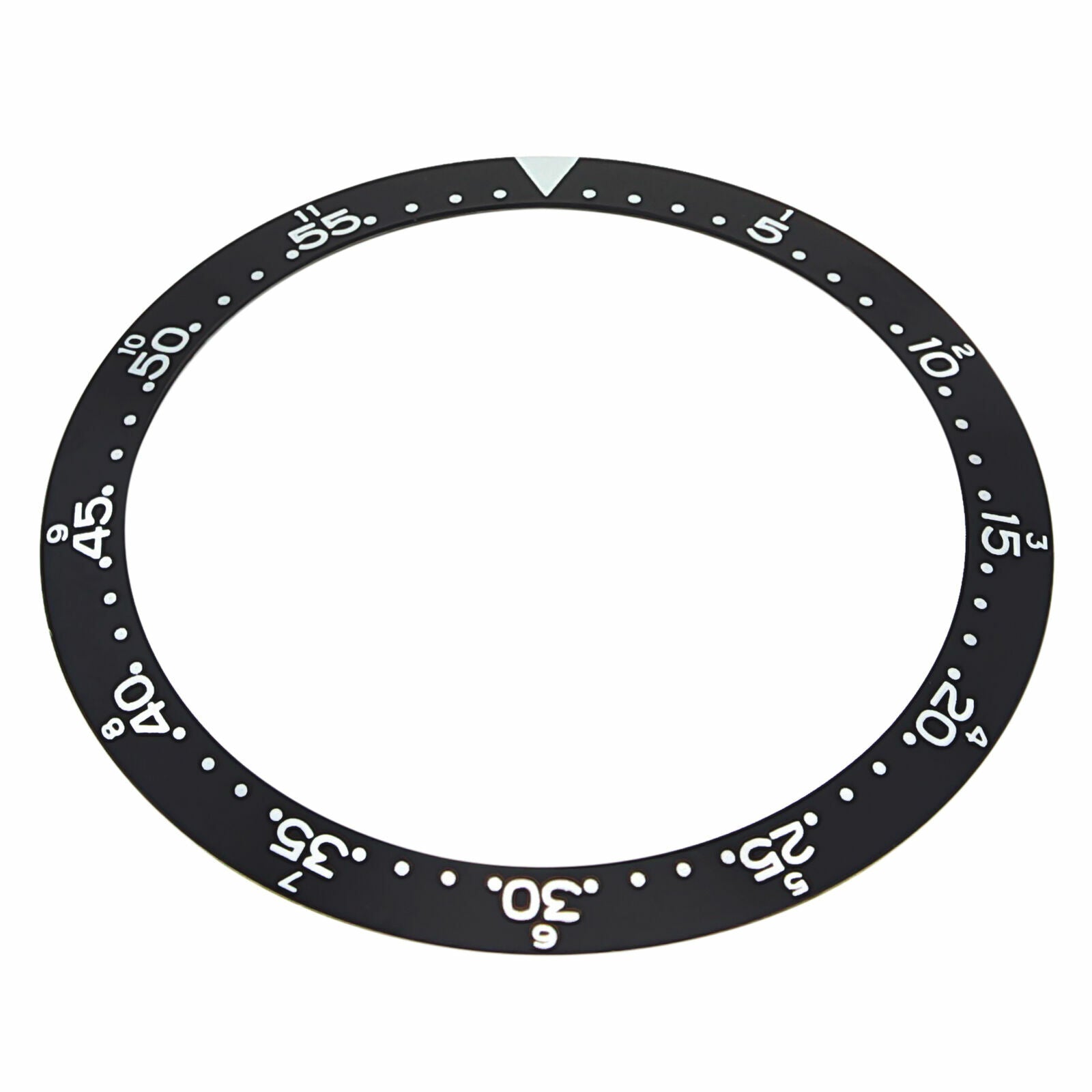 REPLACEMENT BEZEL INSERT BLACK FOR WATCH 37.20MM X 31.40MM