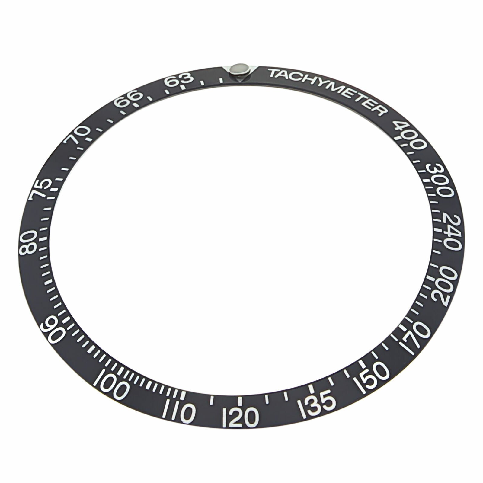 REPLACEMENT BEZEL INSERT BLACK WITH PEARL FOR WATCH 38.90MM X 32.90MM