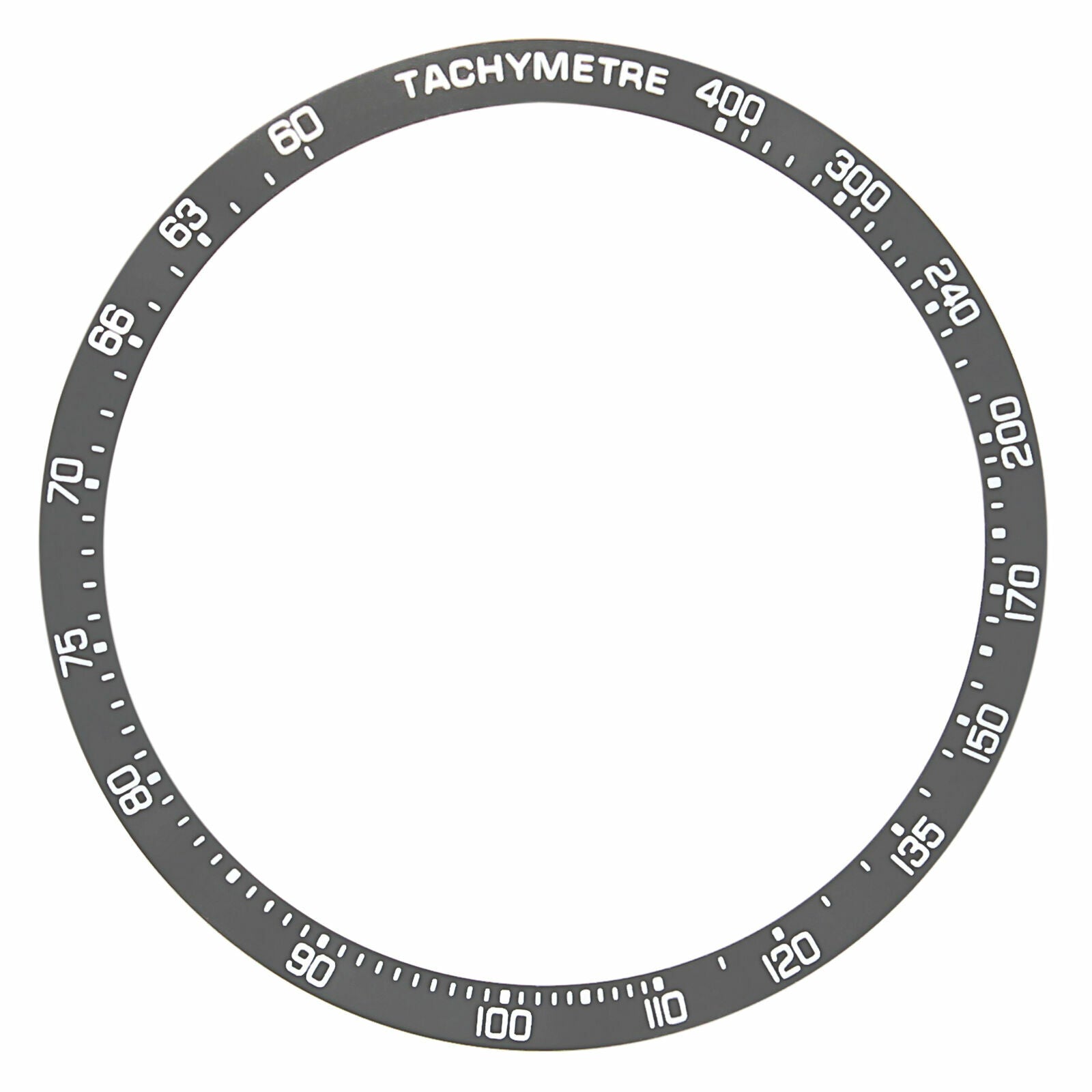 REPLACEMENT BEZEL INSERT GREY FOR WATCH 40.90MM X 35.30MM