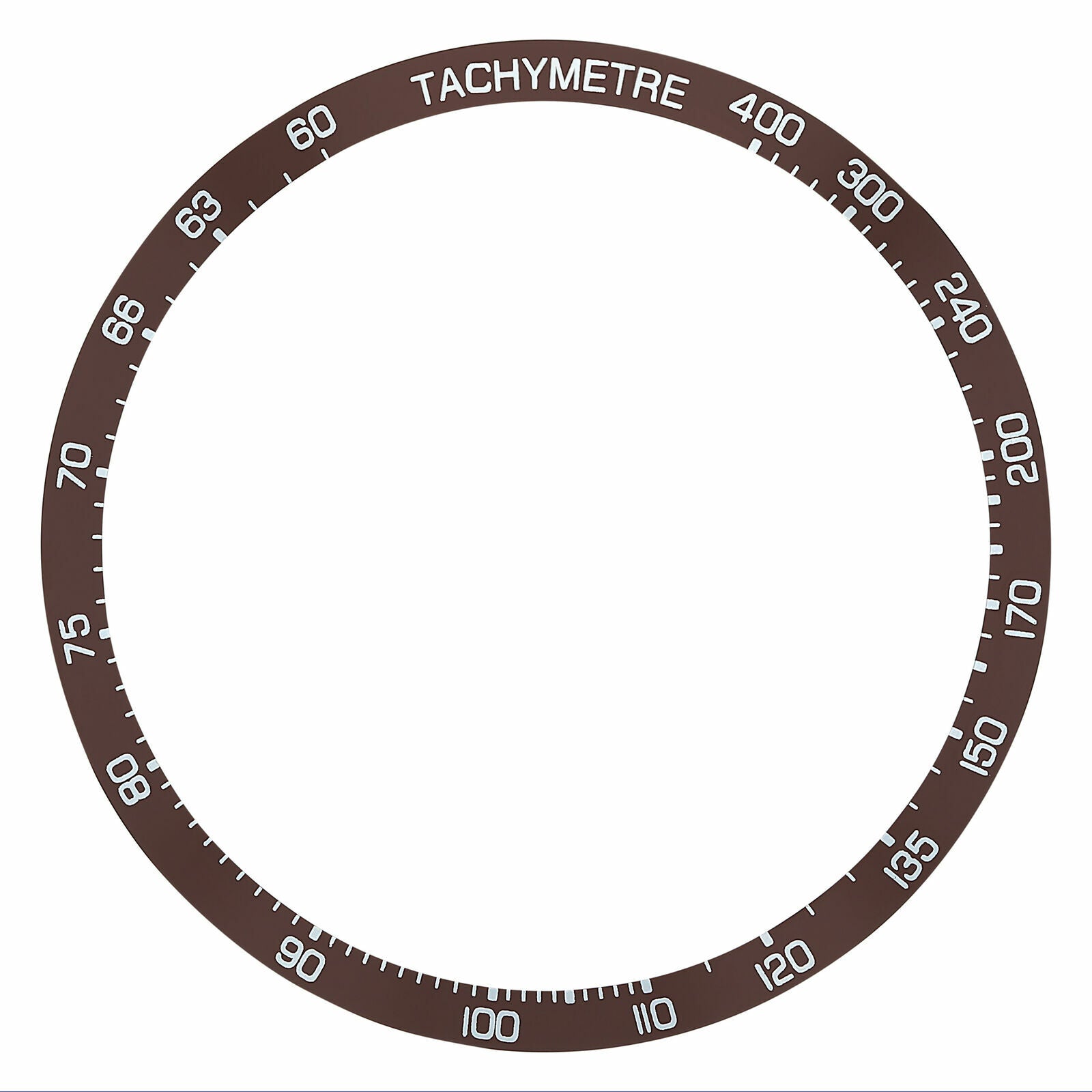 REPLACEMENT BEZEL INSERT BROWN FOR WATCH 42.80MM X 37.30MM