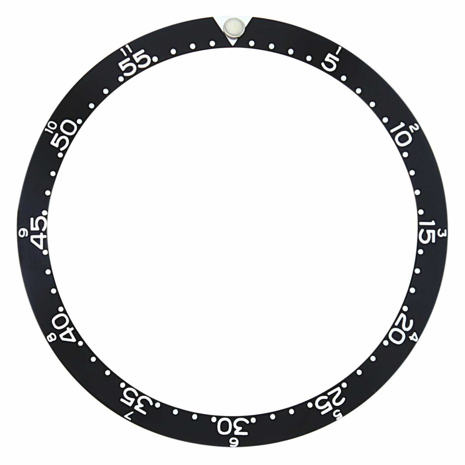 REPLACEMENT BEZEL INSERT BLACK FLAT FOR WATCH 39MM X 32.50MM