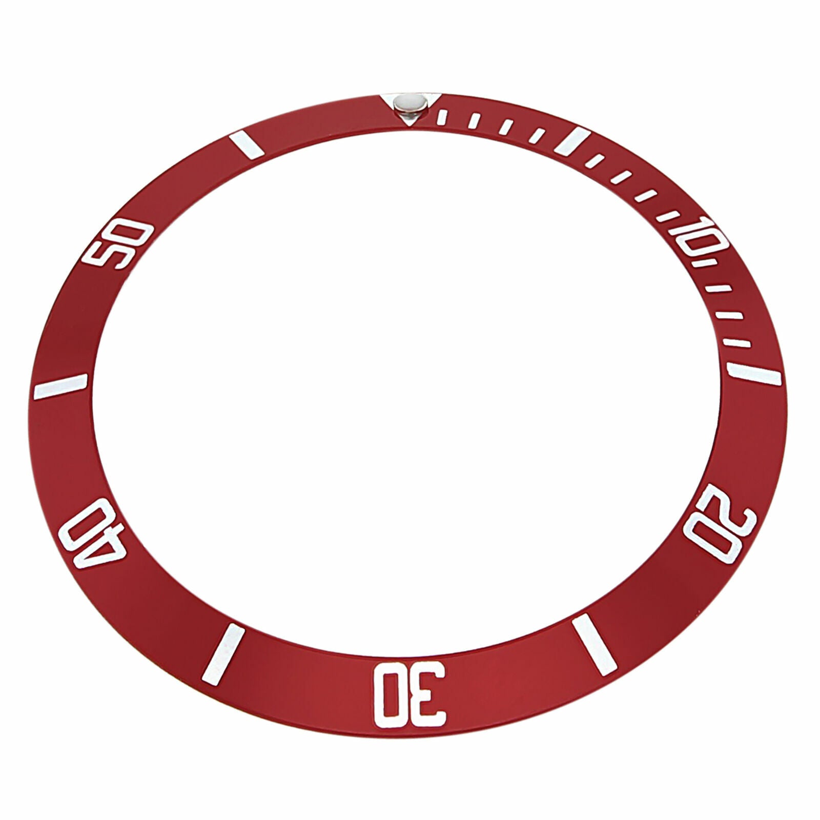 REPLACEMENT BEZEL INSERT RED FOR WATCH 39.80MM X 32.80MM