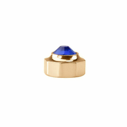 WATCH CROWN FOR CARTIER TANK FRANCAISE SANTOS 1840 2301 2657 SAPPHIRE BLUE GOLD