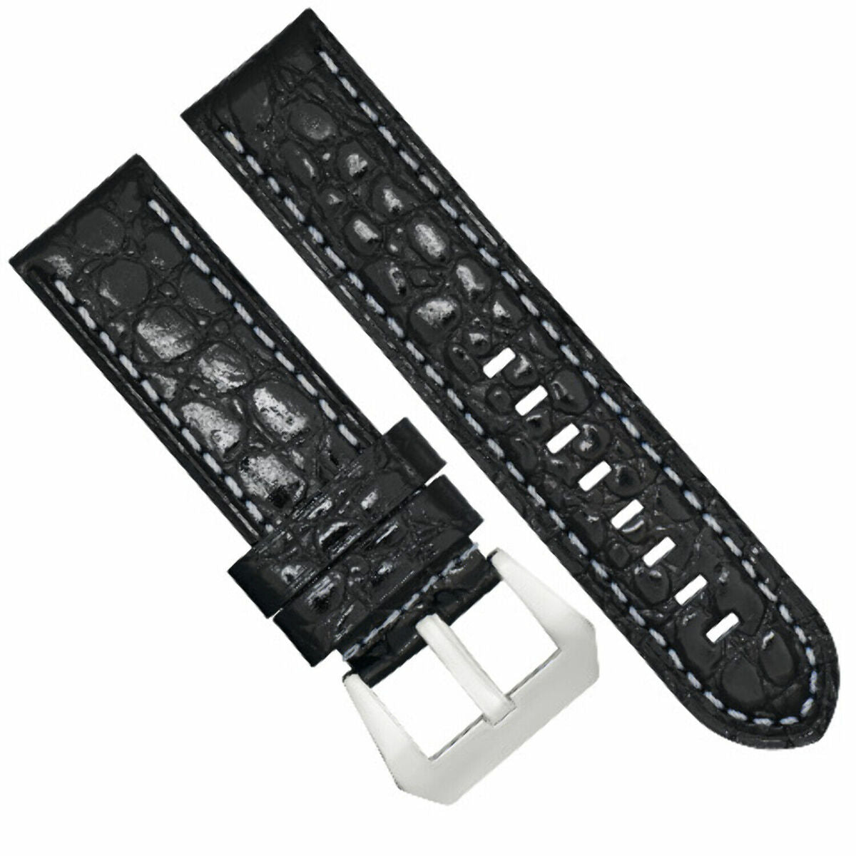 24MM Leather Watch Band Strap for 44MM Big PAM Panerai Marina Luminor GMT