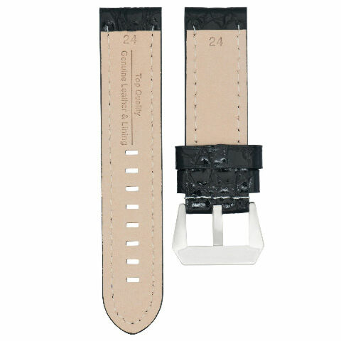 24MM LEATHER WATCH BAND STRAP FOR 44MM BIG PAM PANERAI MARINA LUMINOR GMT