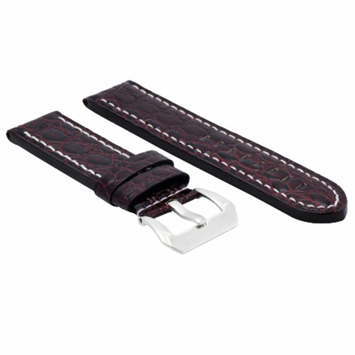 BIG 24MM PAM LEATHER WATCH BAND STRAP FOR 44MM PANERAI MARINA LUMINOR GMT WATCH