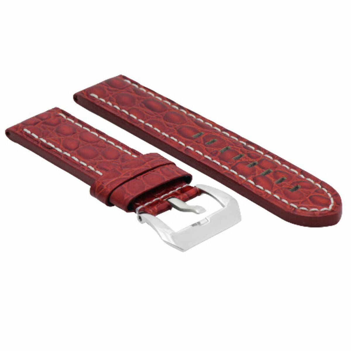 BIG 24MM PAM LEATHER WATCH BAND STRAP FOR 44MM PANERAI MARINA LUMINOR GMT WATCH