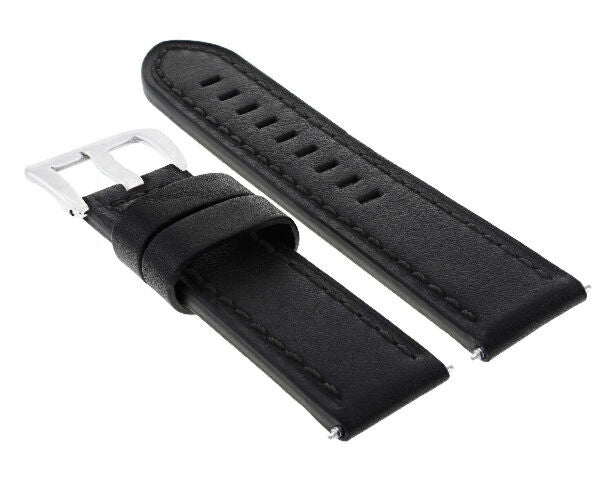 24MM GENUINE REPLACEMENT COW LEATHER STRAP FOR UNIVERSAL WATCH BAND