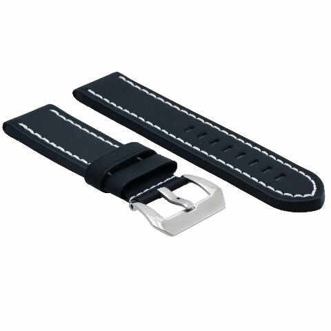 24MM GENUINE REPLACEMENT COW LEATHER STRAP FOR UNIVERSAL WATCH BAND