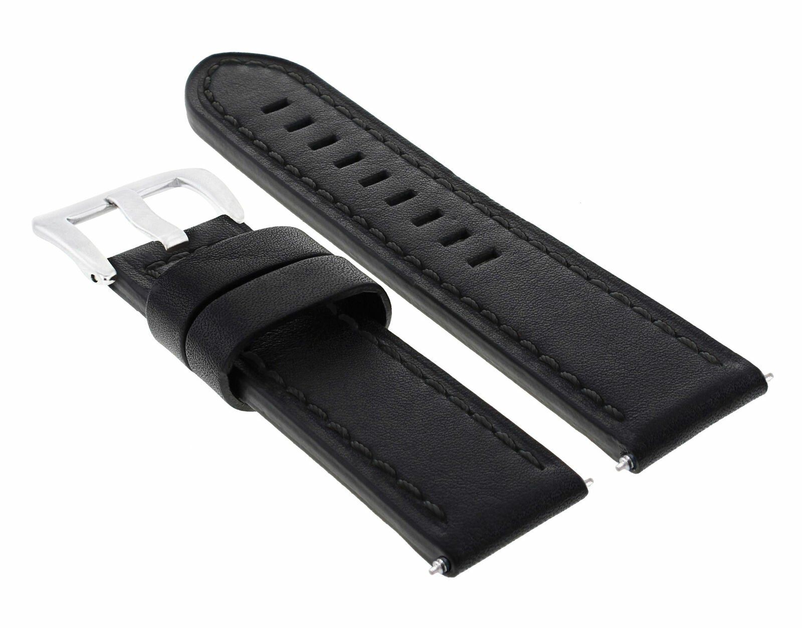 24MM GENUINE COW LEATHER WATCH BAND STRAP FOR  BREITLING CHRONOMAT BENTLEY COLT